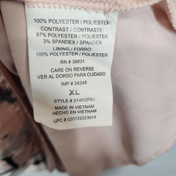 My Michelle Abstract Blouse‎ in Light Pink Size XL - Picture 5 of 5